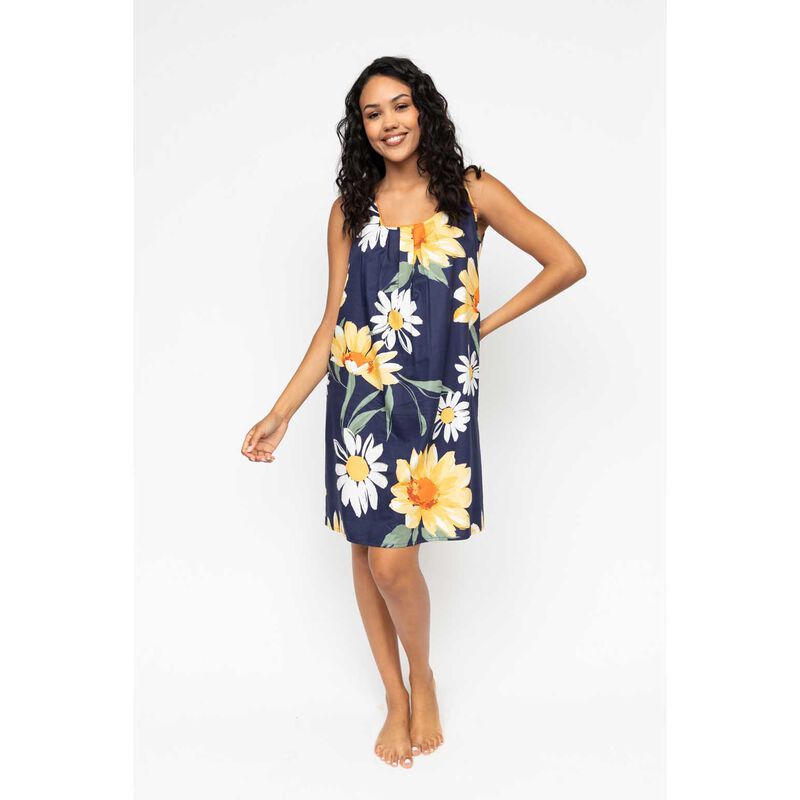 Cyberjammies Navy Floral Print Bus Short Nightdress image number 2